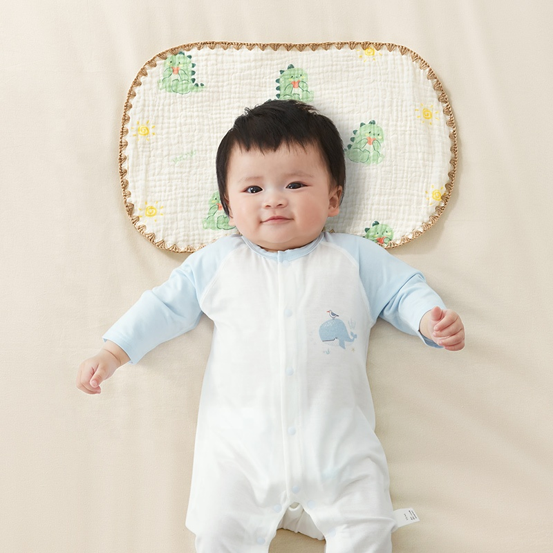 Exquisite Organic Cotton Baby Sleeping Pillow Infant Kid's Soft Breathable Pillow Baby Sweat Absorbent Sleeping Pillow