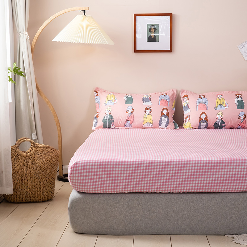 Queen Sheets Made From Polyster Queen Cooling Sheet Set Breathable Bed Sheets Home Silky Bedding Sheets &amp; Pillowcases