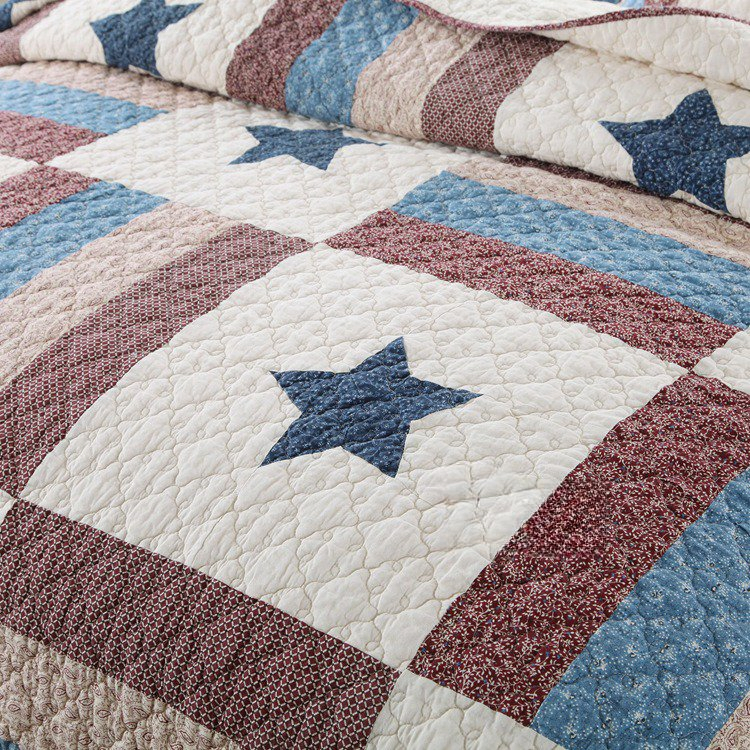 Soft and Breathable Wholesale 100% Cotton Thin Quilted Home Bedspread Quilt