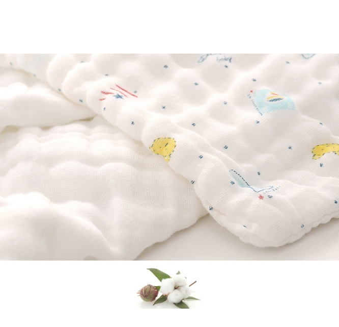 100 Organic White Cotton Gauze Muslin Fabric for Baby Bedding