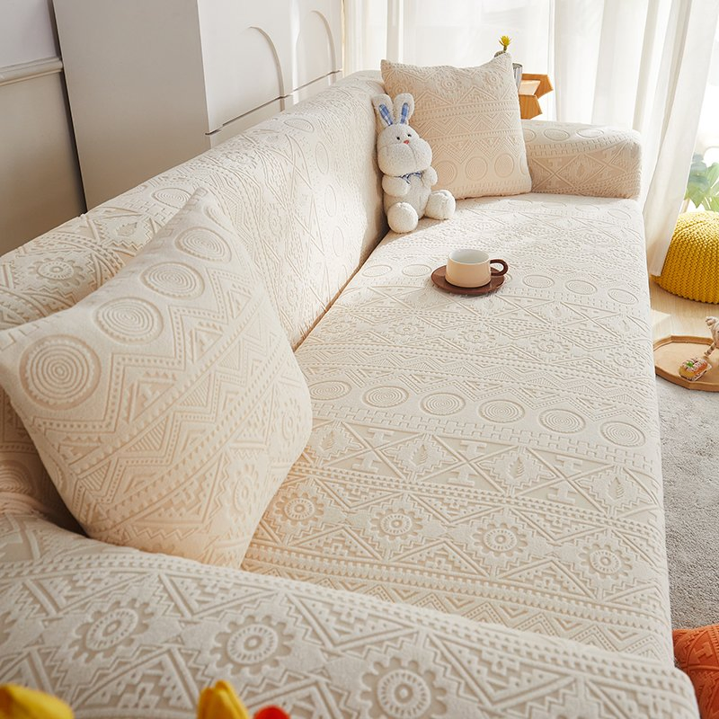 Bohemian Style Jacquard Velvet All Season Universal All Inclusive Sofa Cover