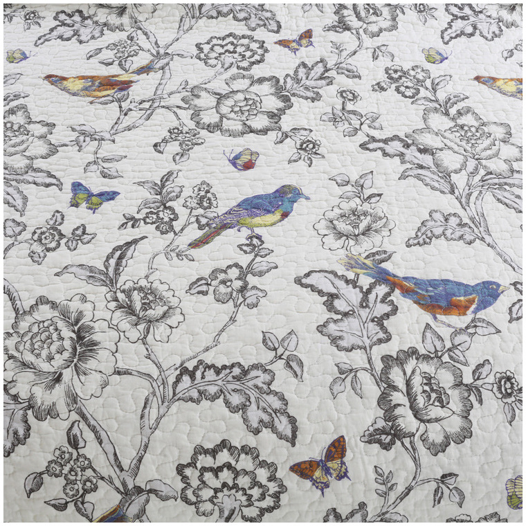 China Supplier Luxury Hotel Home Bedding Fitted Sheet Set Embroidered Patchwork Quilts Embossed Bedspread