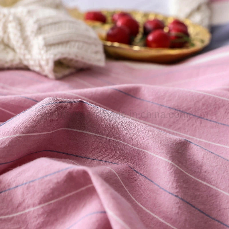 Home Textile Cotton Bed Sheet Set New Product Wholesale Breathable Stripe