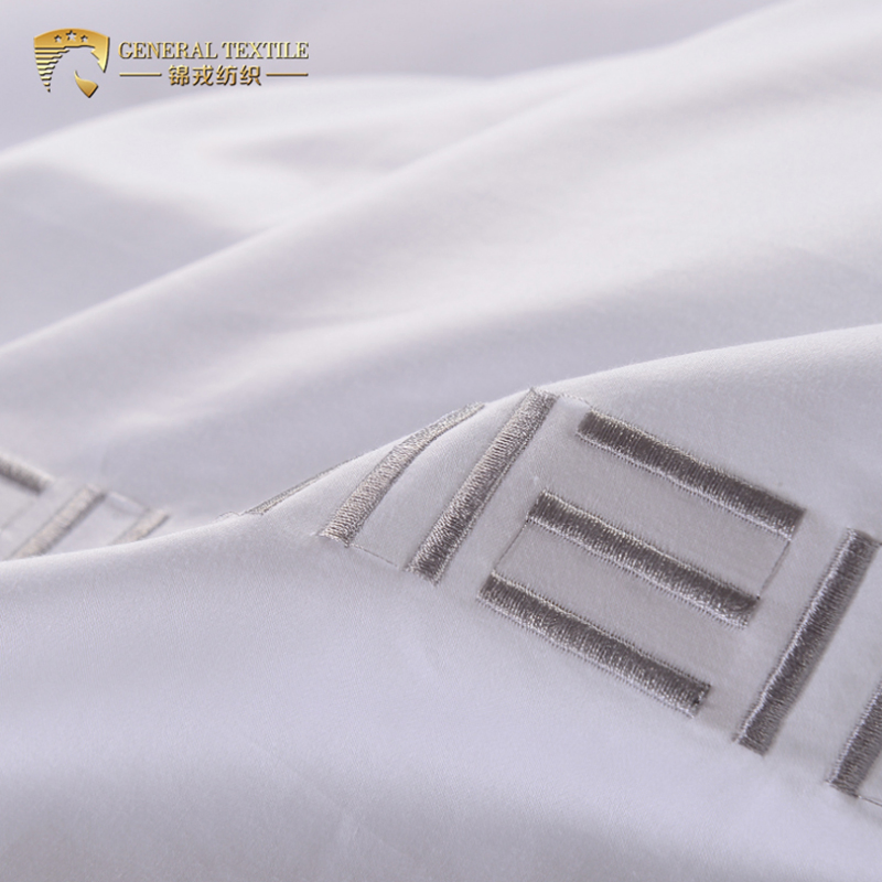 Embroidered Hotel Bedroom Bed Cover Bedding Set Hotel Linen