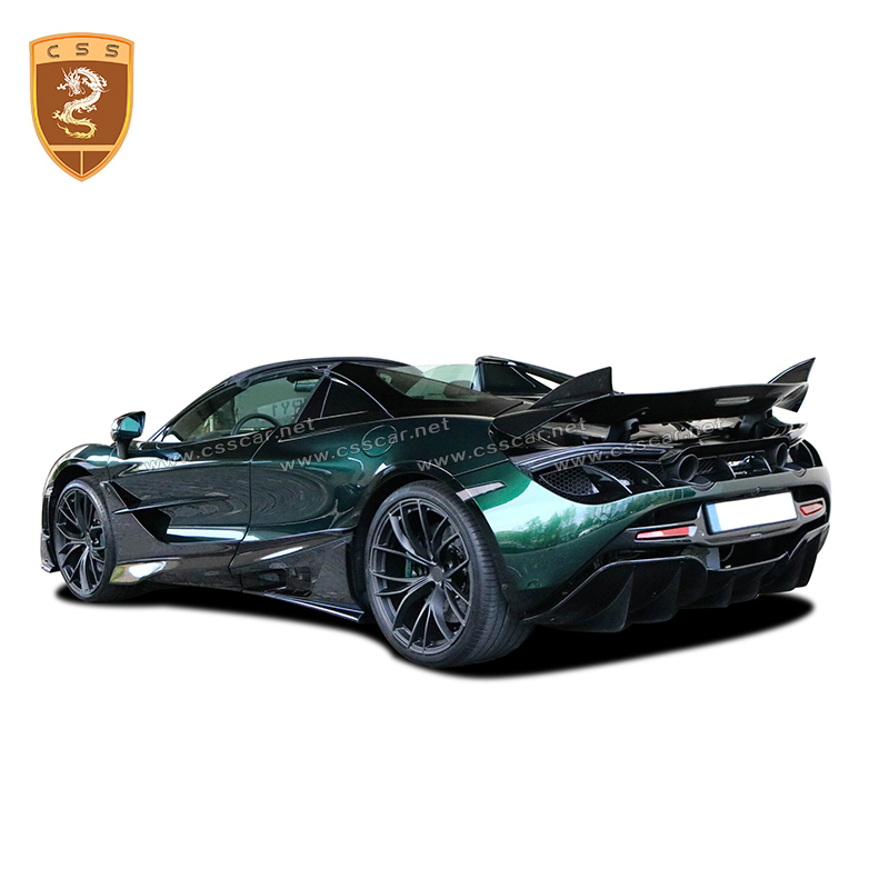 Car Decoration Accessories Dry Carbon Fiber Topcar Style Lampshade Tail Light Cover for Mclaren 720s