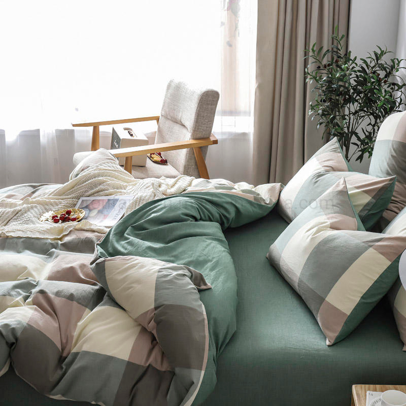 Apartment Cotton Bedding Set Cheap Price New Product 3 PCS Double Bed