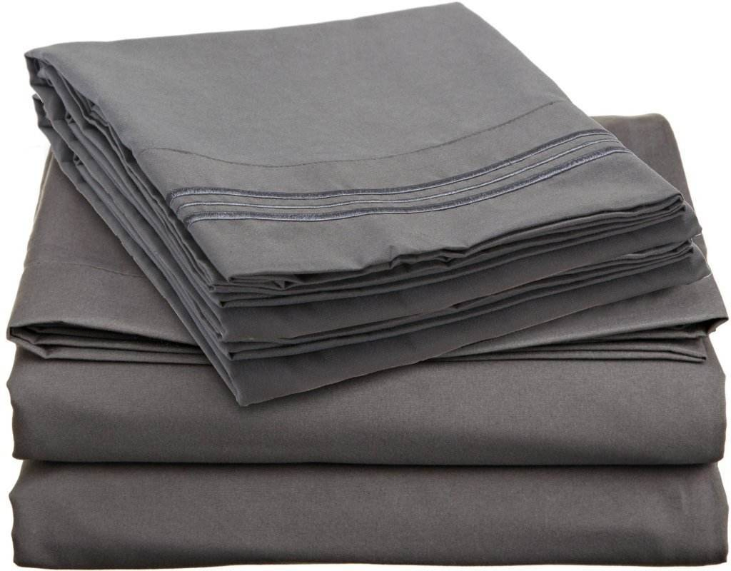 Light Blue/Baby Blue Hotel Textile Luxury and Comfortable Well Brushed Microfiber Sheet Set, Bedding Bed Linen Full Size