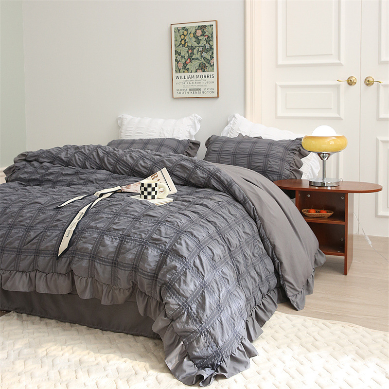 Fashion Soft Breathable Colored 100% Cotton Muslin Waffle Swaddling Receiving Sleep Quilt