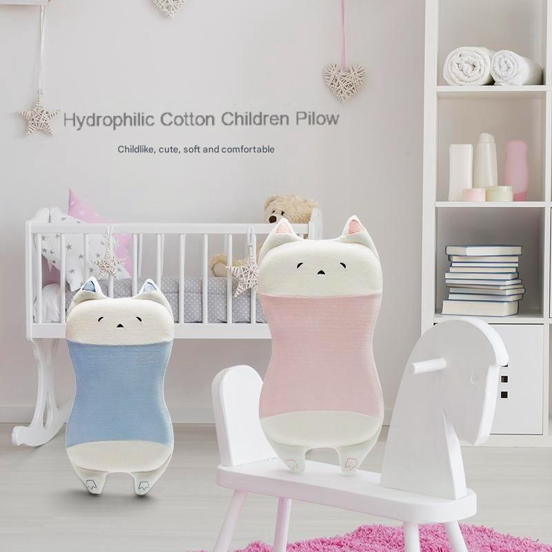 Infant Head Support Bed Pillow Cover Baby Ergonomic Organic Cotton Pillows