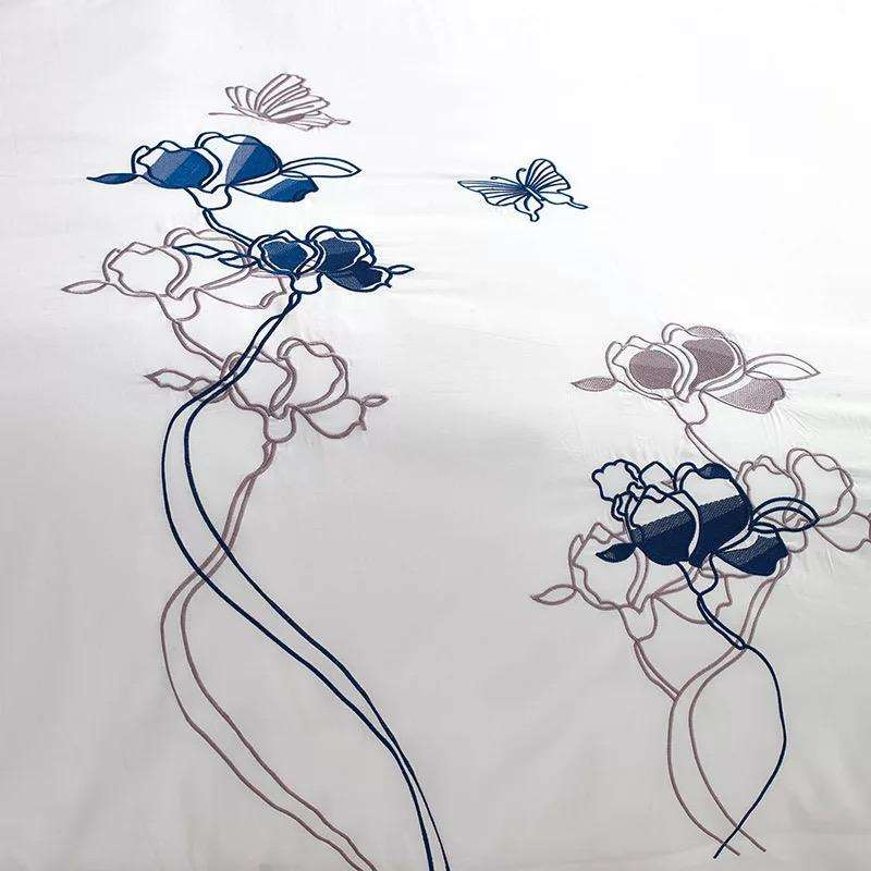 Luxury 5 Star Hotel Embroidered Bed Linen Bedding Duvet Cover Sets