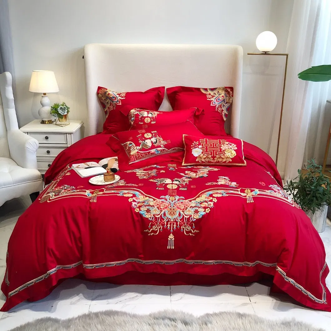 Red Wedding Bedding Set
