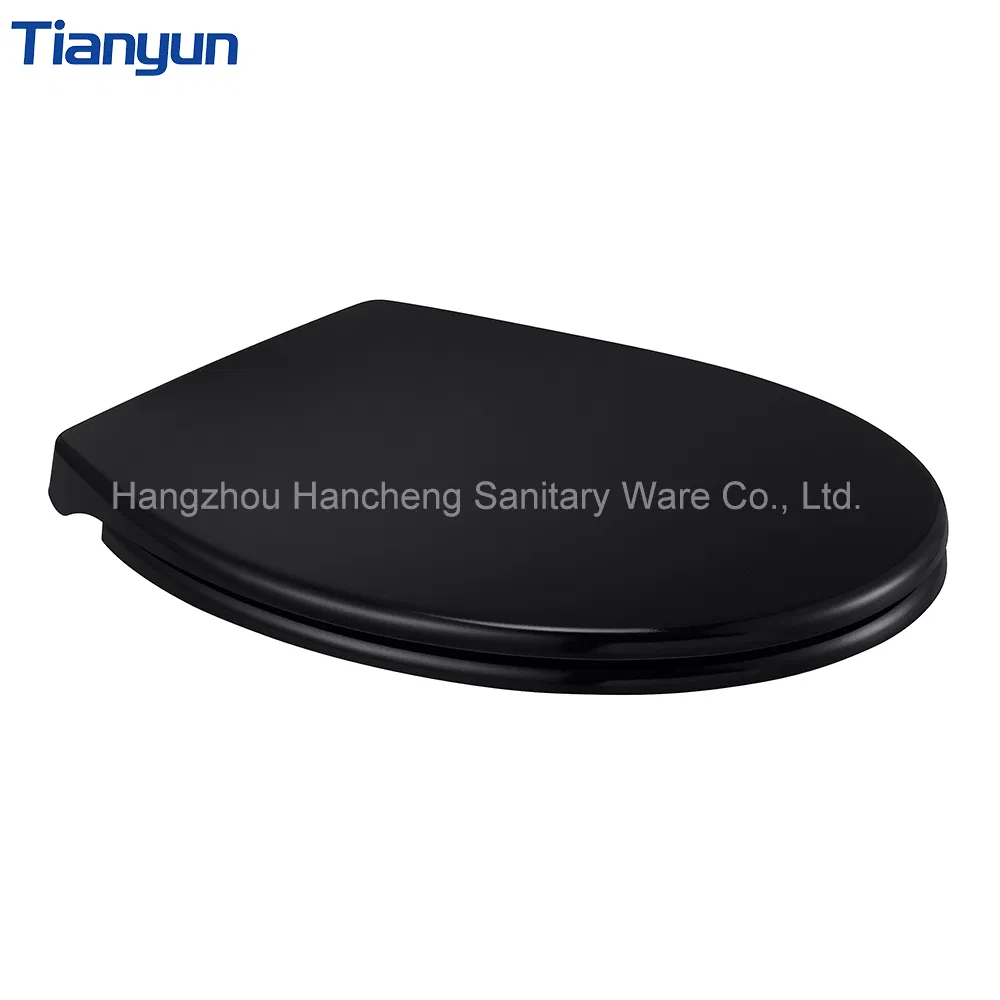 Luxury European Style UF/PP Black Close Slowly Toilet Seat Cover