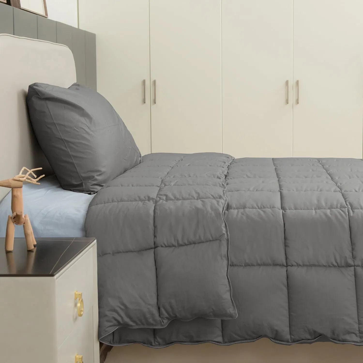 Breathable Down Alternative Comforter 100% Cotton Shell King Summer Duvet Insert