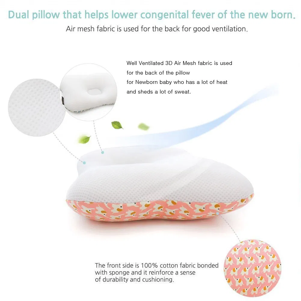 Comfortable Baby Pillow 3D Air Mesh Organic Cotton Infant Baby Head Pillow
