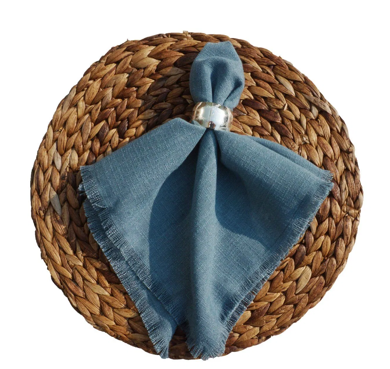 Explosive Models Lake Color Linen Fringe Napkins with Tassel Party Cloth Dinner Cocktail Wedding Hotel Table Linen