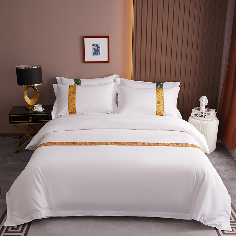 Luxury 5 Star Hotel Linen Embroidery Bedding Sets