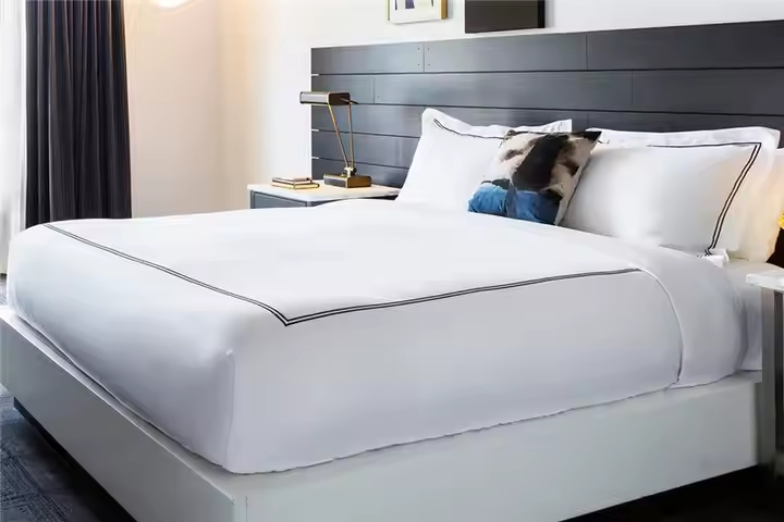 5 Star Hotel Luxury Bed Sheets Set Egyptian Cotton Standard Collection Hotel Bedding Duvet Set with Pillows