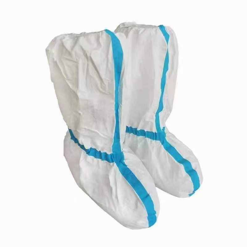 Machine Heat Seal Style Disposable Medical Boot Cover with Sf Microporous Material