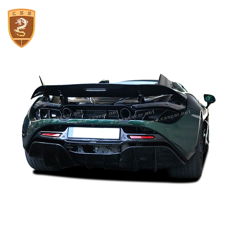 Car Decoration Accessories Dry Carbon Fiber Topcar Style Lampshade Tail Light Cover for Mclaren 720s