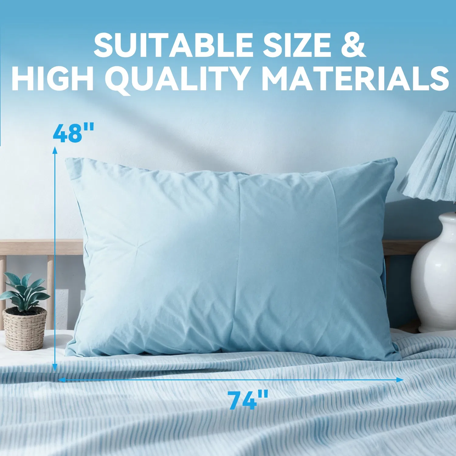 OEM&amp; ODM Waterproof Hotel Bedding Pillow Cover Hypoallergenic Proof Pillow Case for Adults