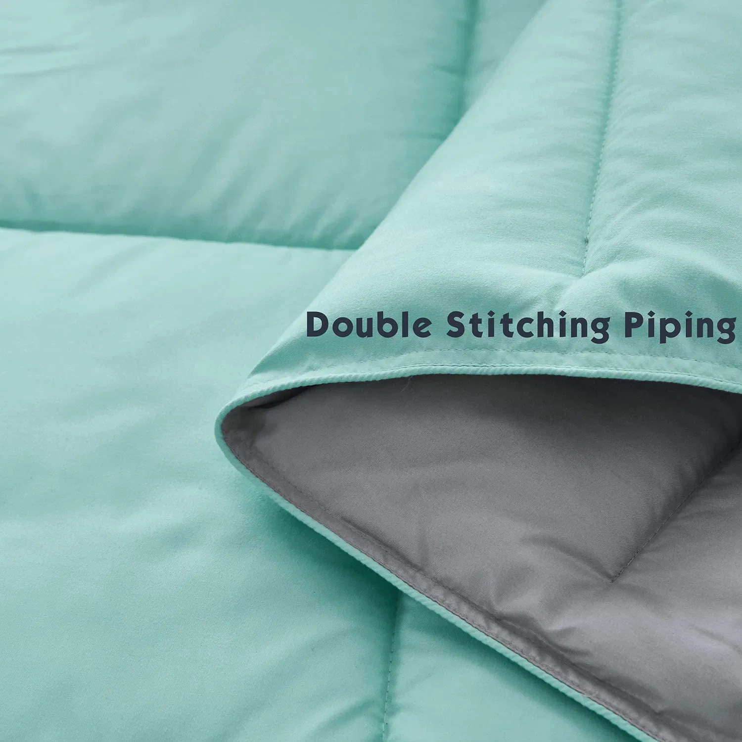 China Factory Wholesale Super Soft Customized Design Reversible 2-Tone Down Alternative Polyester Microfiber Duvet Comforter Set