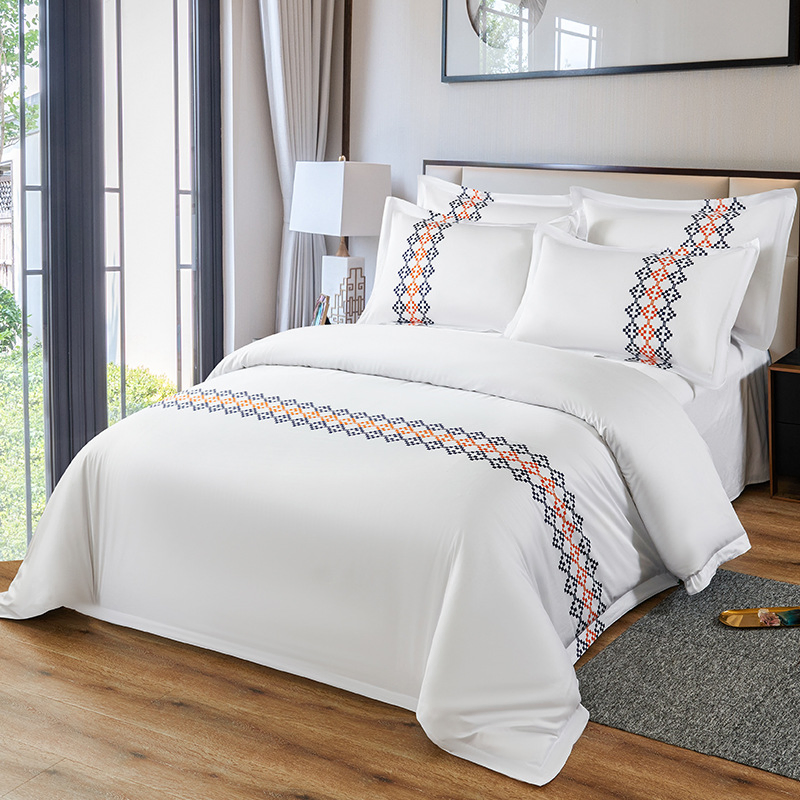 Factory Bed Linen Wholesale 100% Cotton Motel Linen, Bedclothes King Size Sheets for Hotel