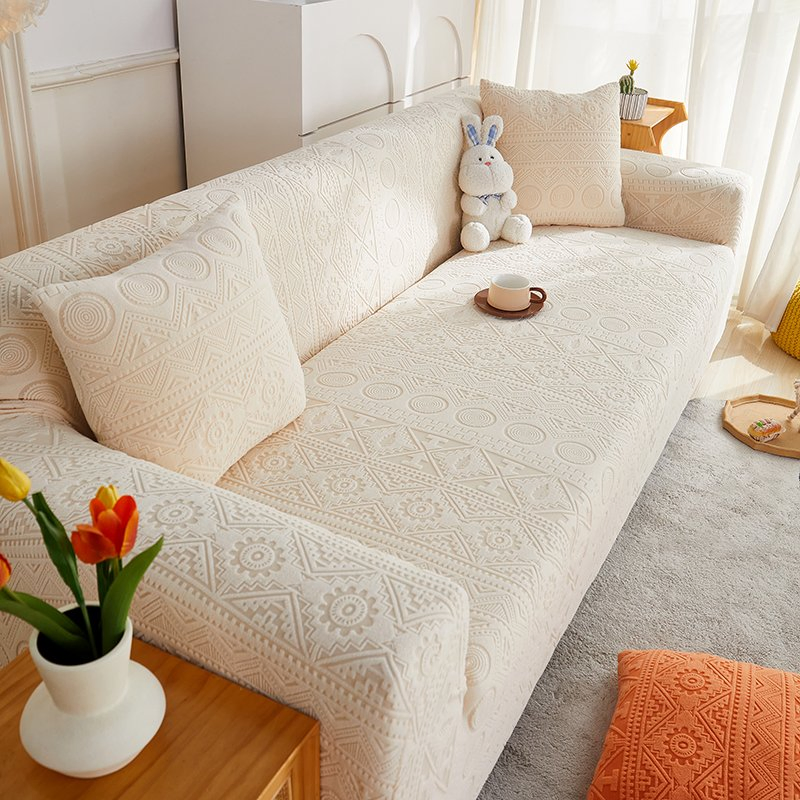 Bohemian Style Jacquard Velvet All Season Universal All Inclusive Sofa Cover