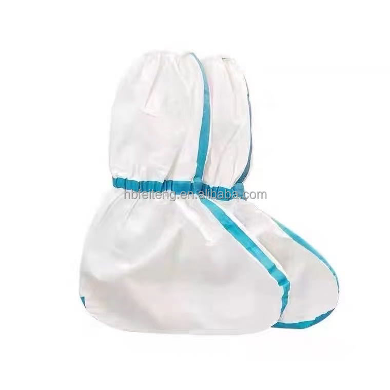 Machine Heat Seal Style Disposable Medical Boot Cover with Sf Microporous Material