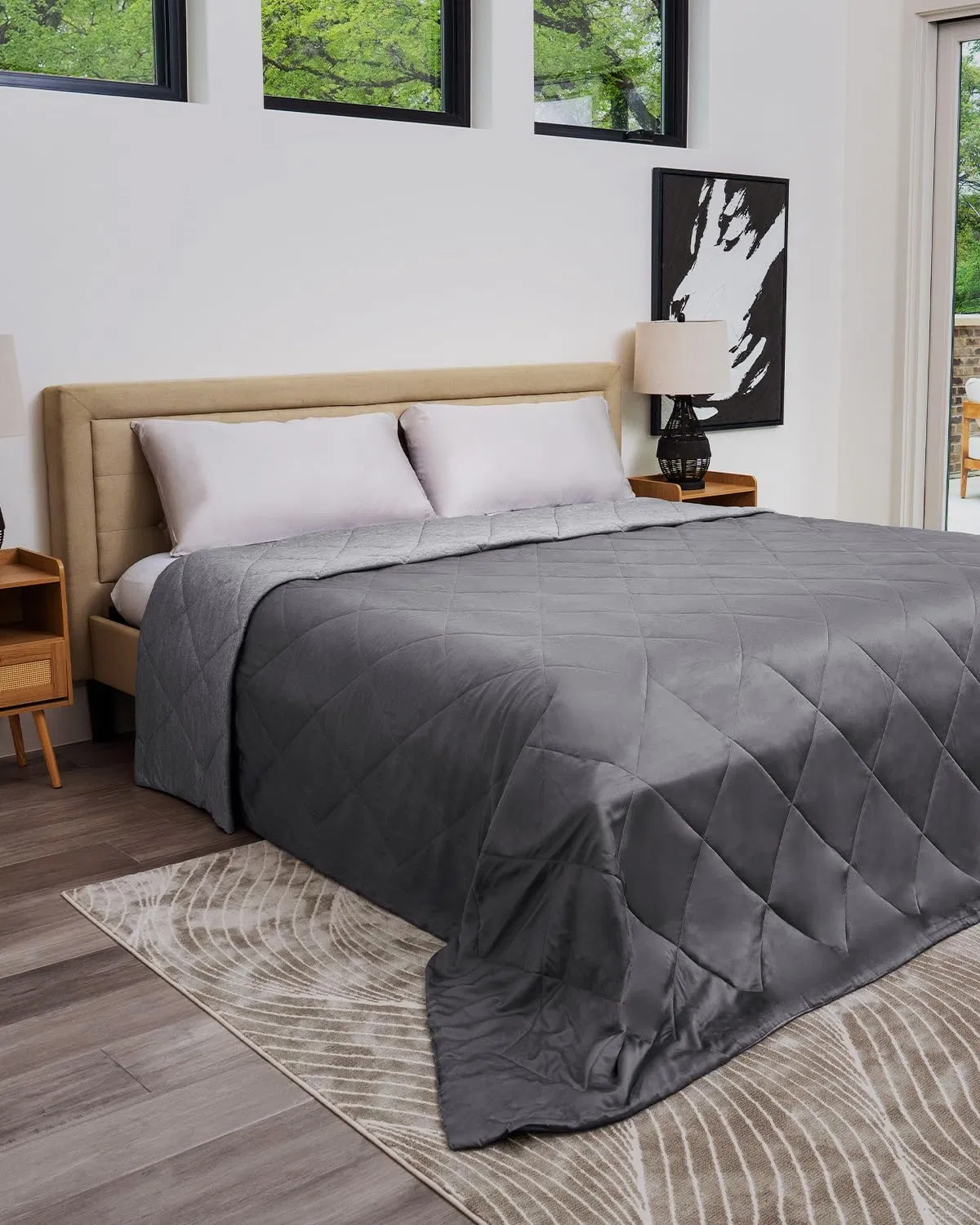 Summer Breathable Hypoallergenic Cooling Comforter with Viscose Derived From Bamboo