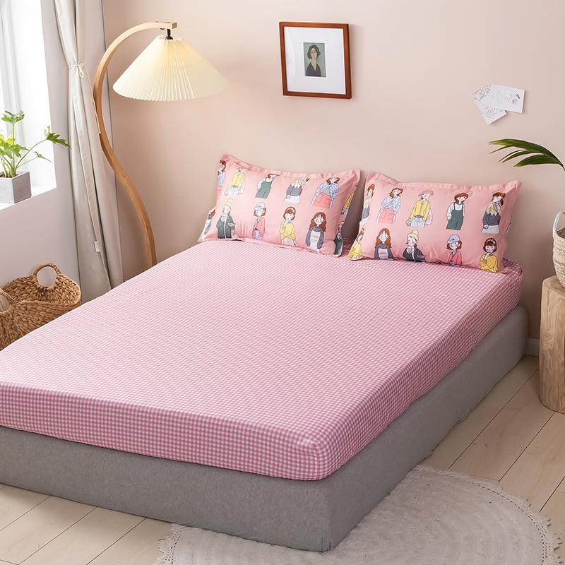 Queen Sheets Made From Polyster Queen Cooling Sheet Set Breathable Bed Sheets Home Silky Bedding Sheets &amp; Pillowcases