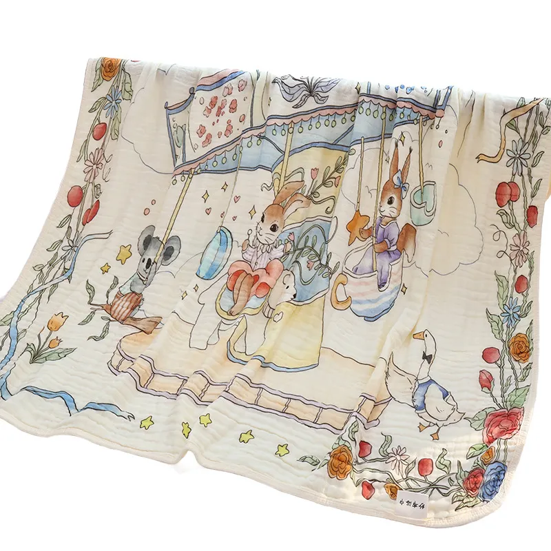 Muslin Swaddle Blanket Display 1