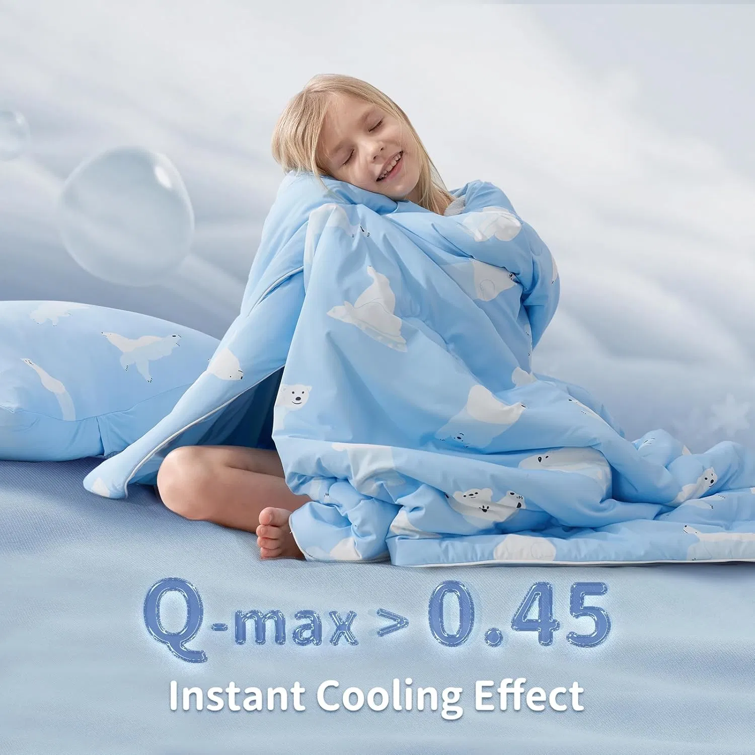 Kids' Reversible Cooling Comforter with Fun Cartoon Designs