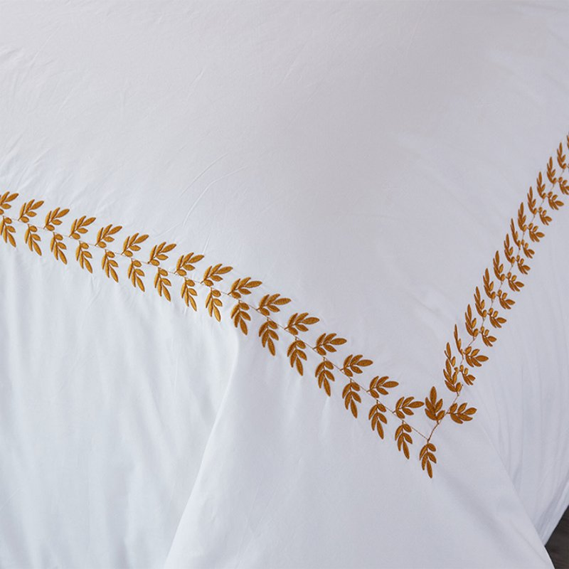 Wholesale Luxury 5 Star Hotel Bedding Embroidered Duvet Cover Set Bed Linen
