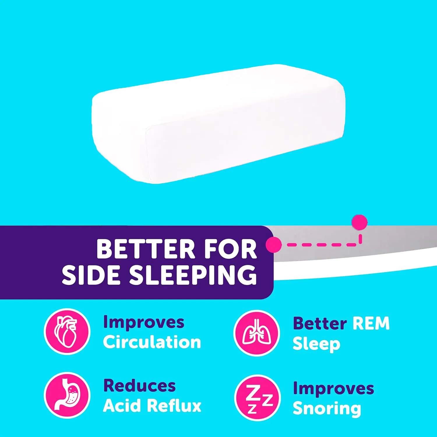 Premium Quality Extra Soft Pillowcase for Side Sleeping Bliss