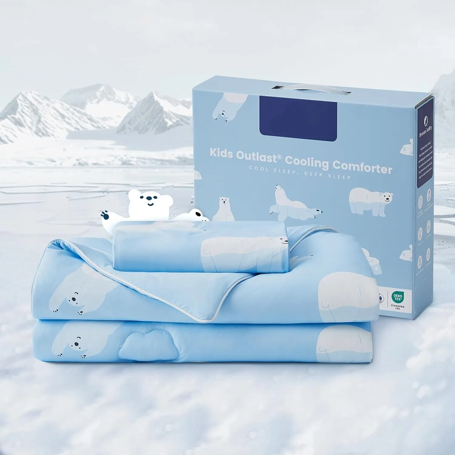 Kids' Reversible Cooling Comforter with Fun Cartoon Designs