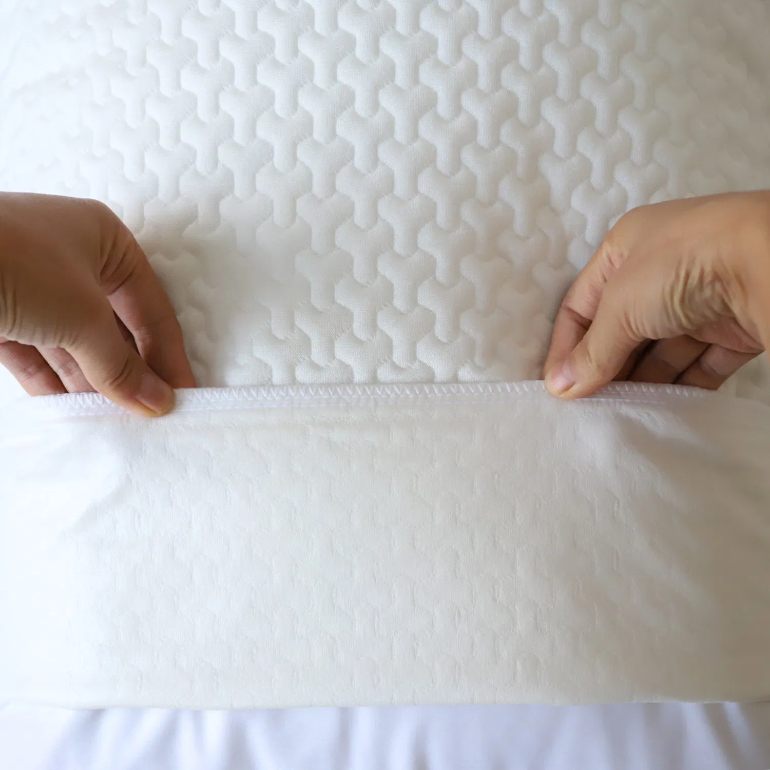 Factory King Fibre Set of 2 Encasement Protector Standard Bamboo Warerproof Pillow Cover