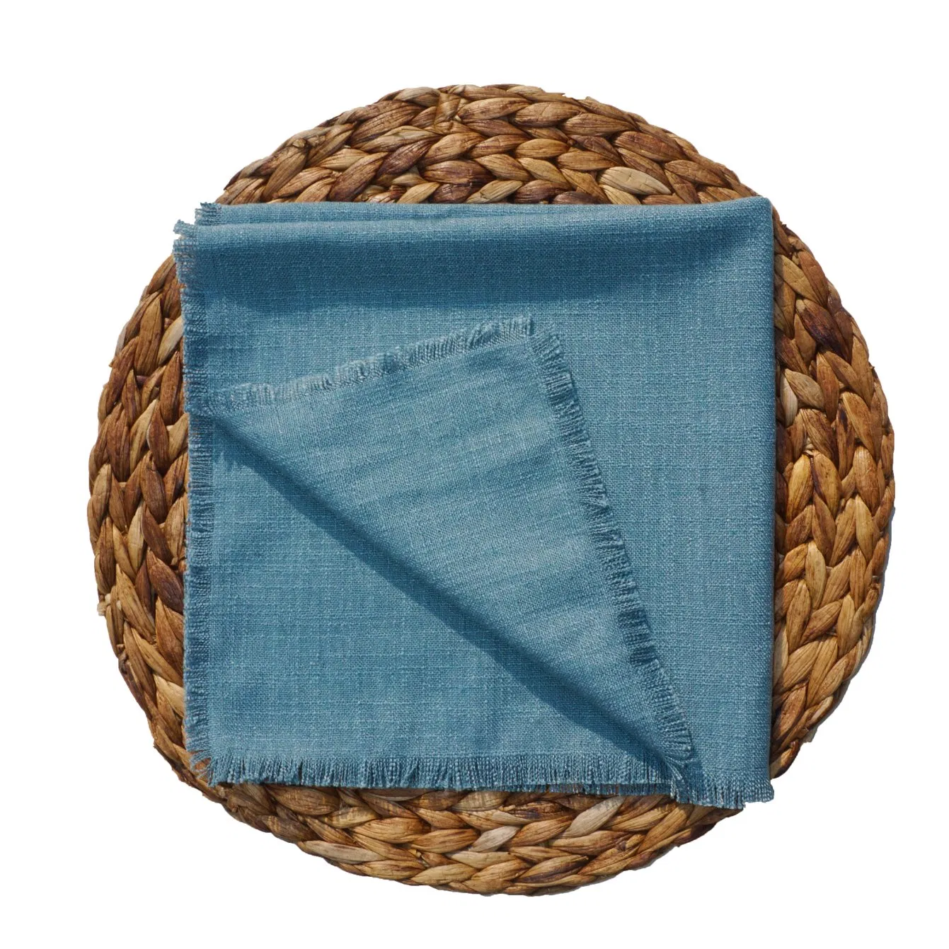 Lake Color Linen Fringe Napkins with Tassel Party Cloth Dinner Cocktail Wedding Hotel Table Linen