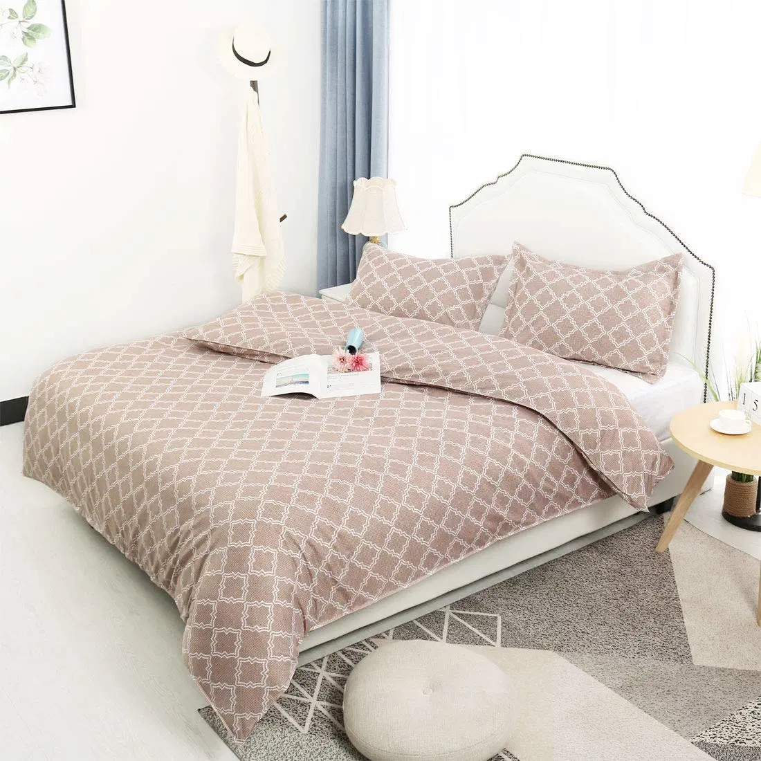 Nantong Home Bedding Set Manufacture and Exporter Printed 4PCS Rayon Bedding Bedsheet Set