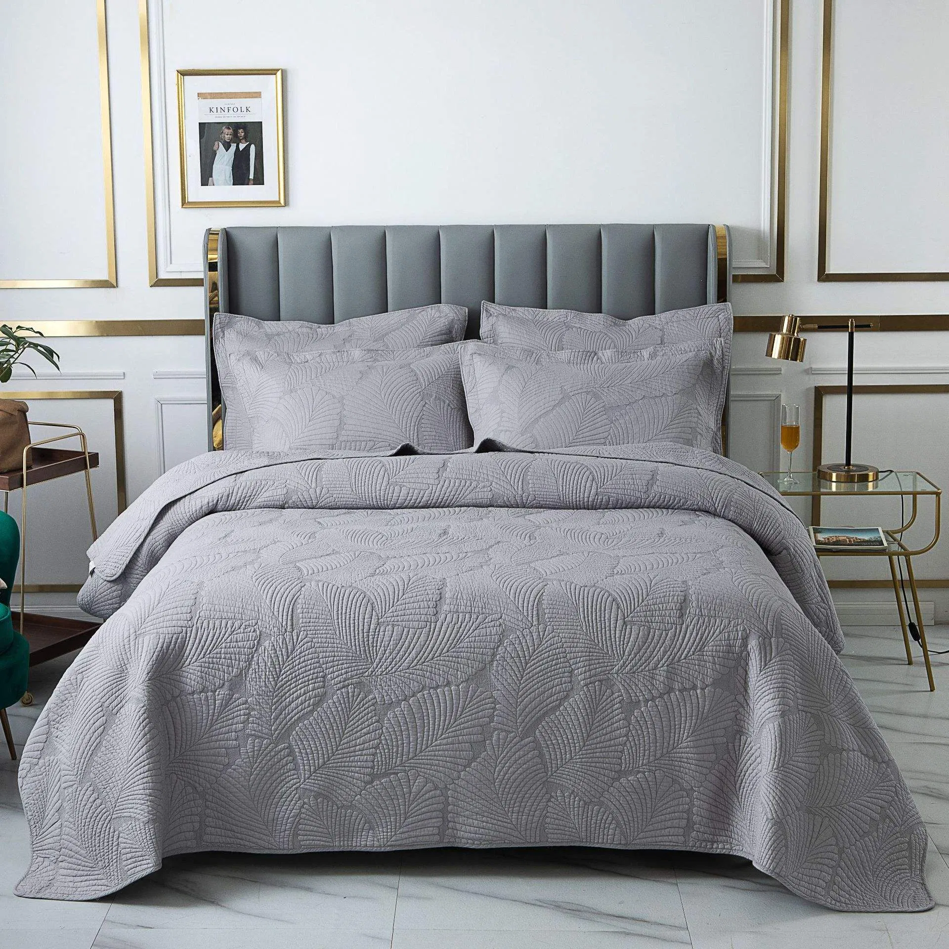 Pure Cotton Soft Breathable Thin Bedspread Summer Cool Quilt Air Conditioning Comforter