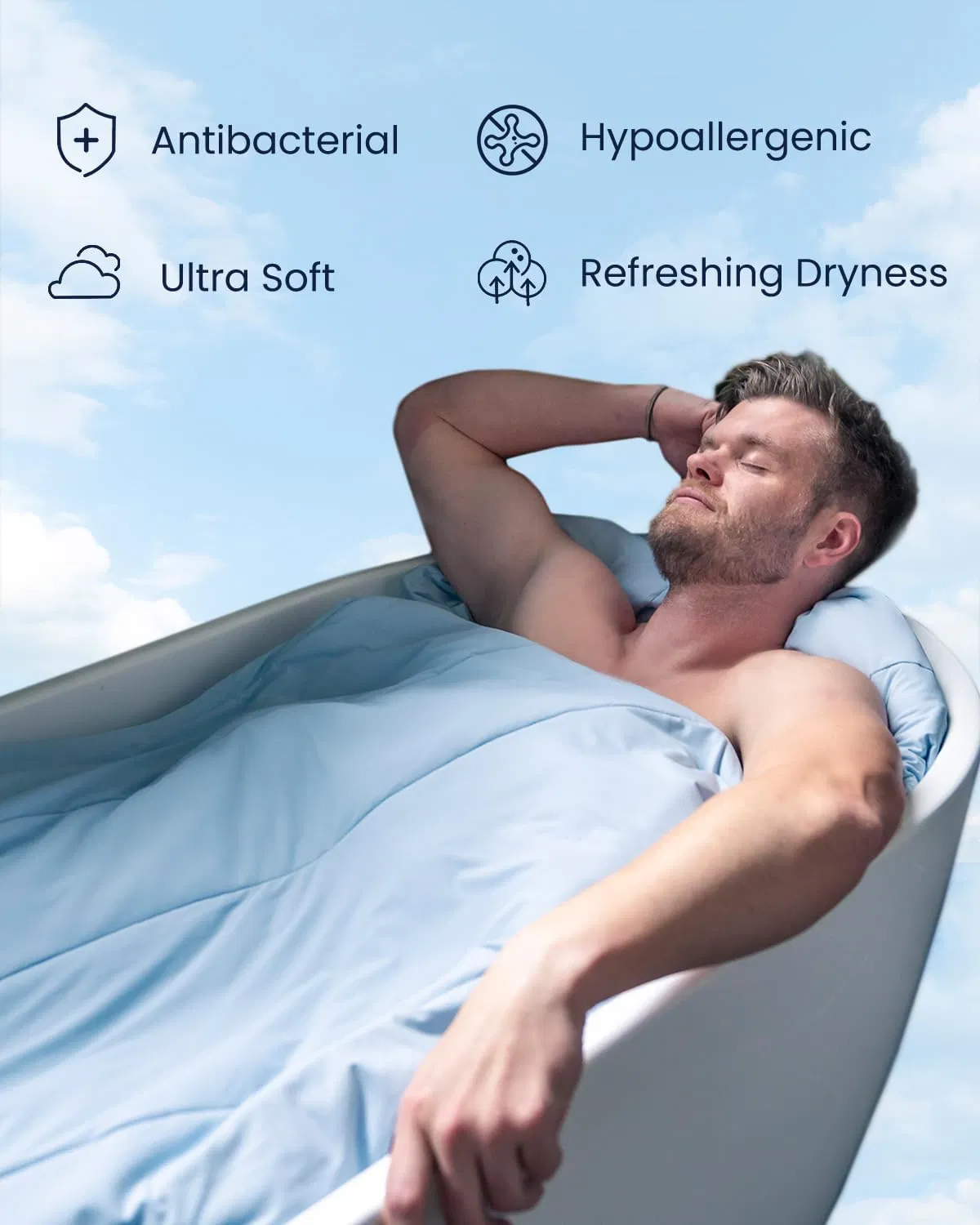 Summer Breathable Hypoallergenic Cooling Comforter with Viscose Derived From Bamboo