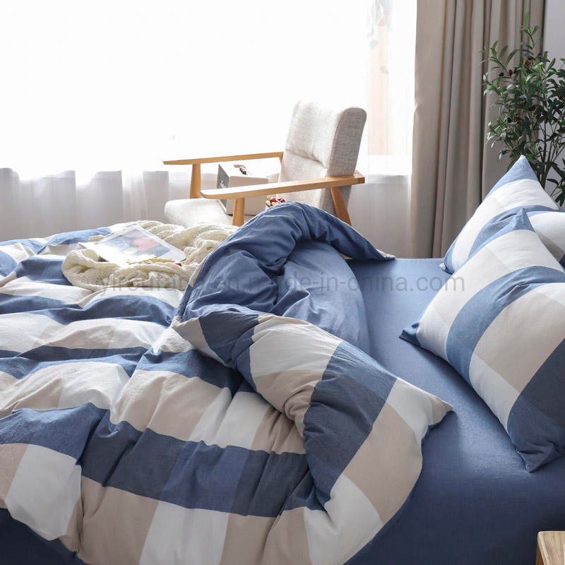 Home Bedding Cotton Fabric Bed Sheets New Product High Quality 4 PCS King Bed