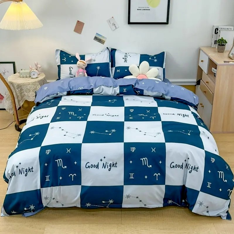 Cotton Hotel Bedding Set with Embroidery