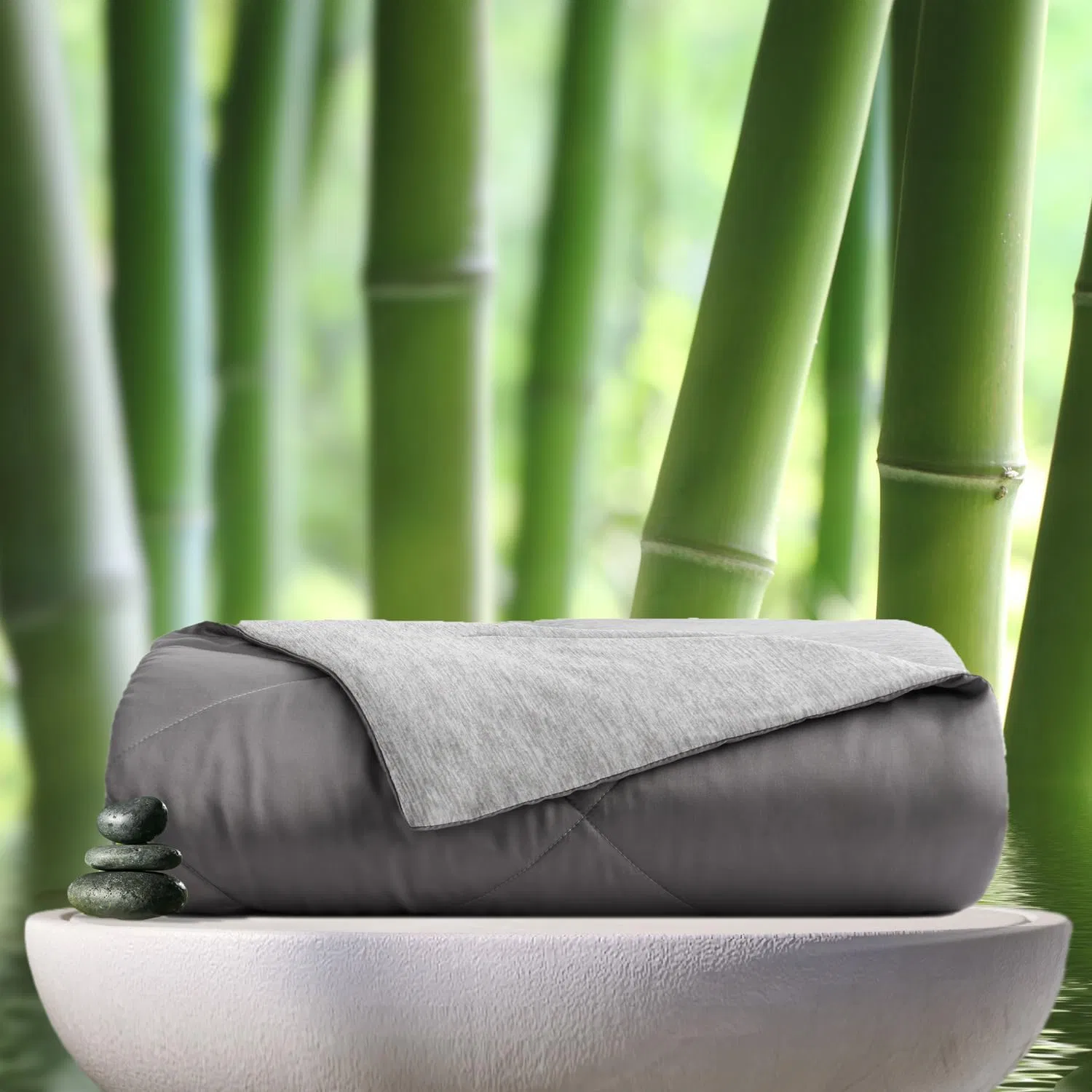 Summer Breathable Hypoallergenic Cooling Comforter with Viscose Derived From Bamboo