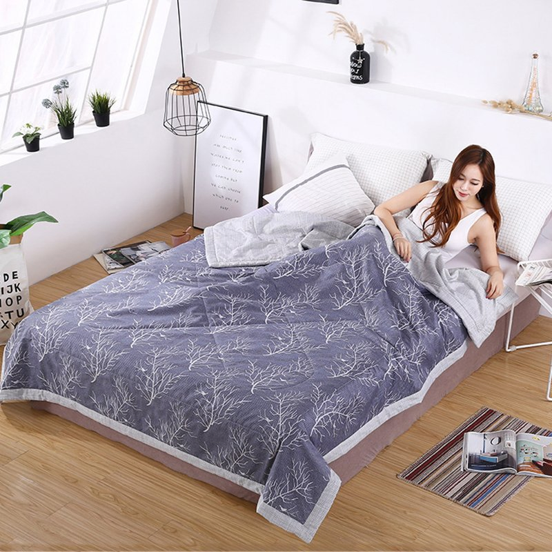 100% Cotton Washable Soft Thin Fashion Bed Summer Quilt