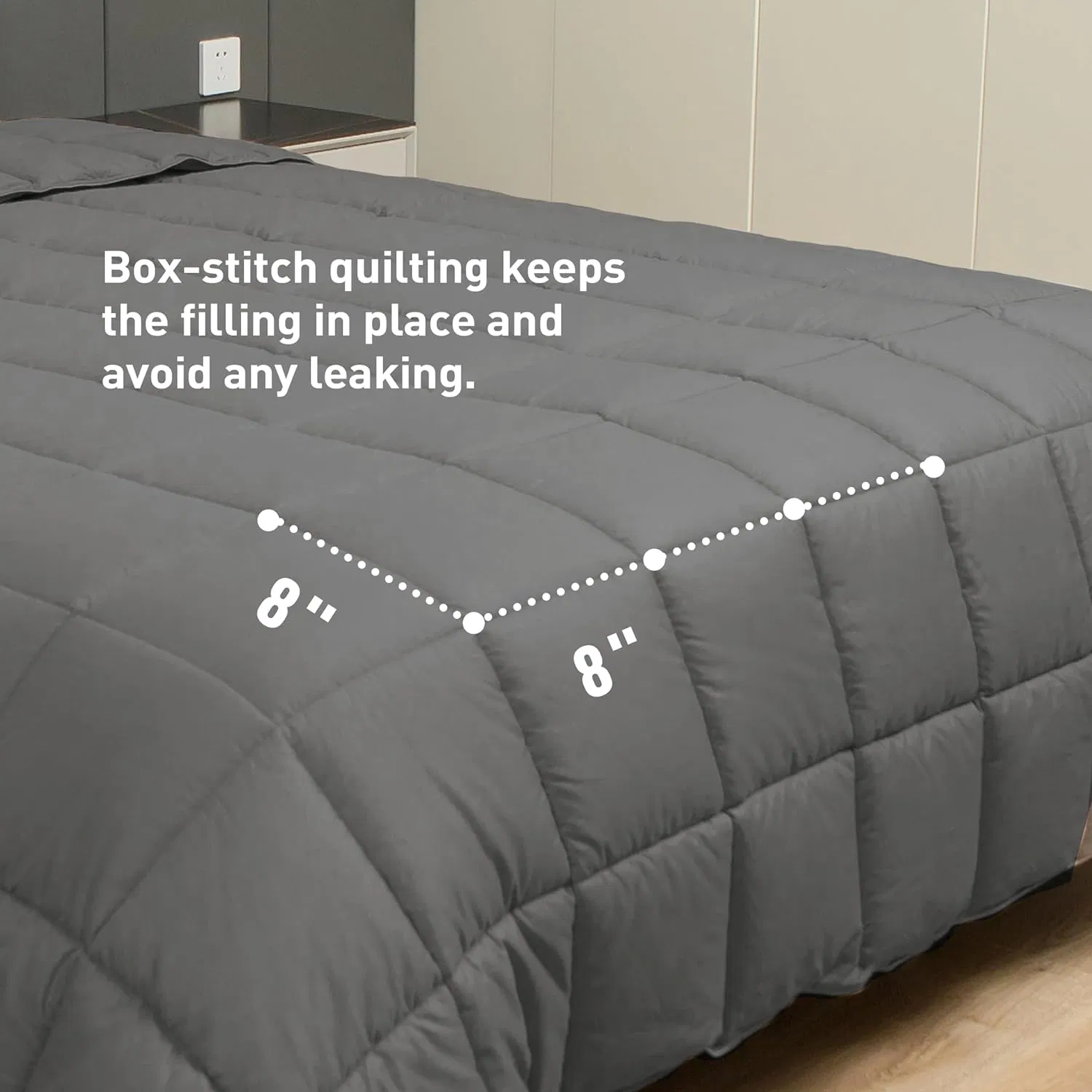 Breathable Down Alternative Comforter 100% Cotton Shell King Summer Duvet Insert