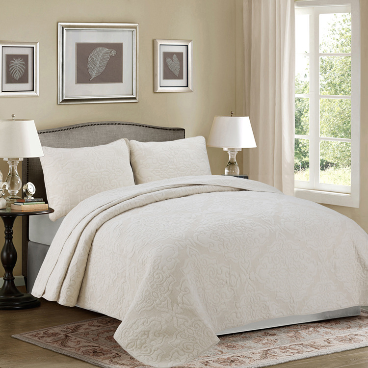 All Season Home Bedding Wholesale Soft Breathable Cotton Filled Thin Stitch Duvet Insert Quilt