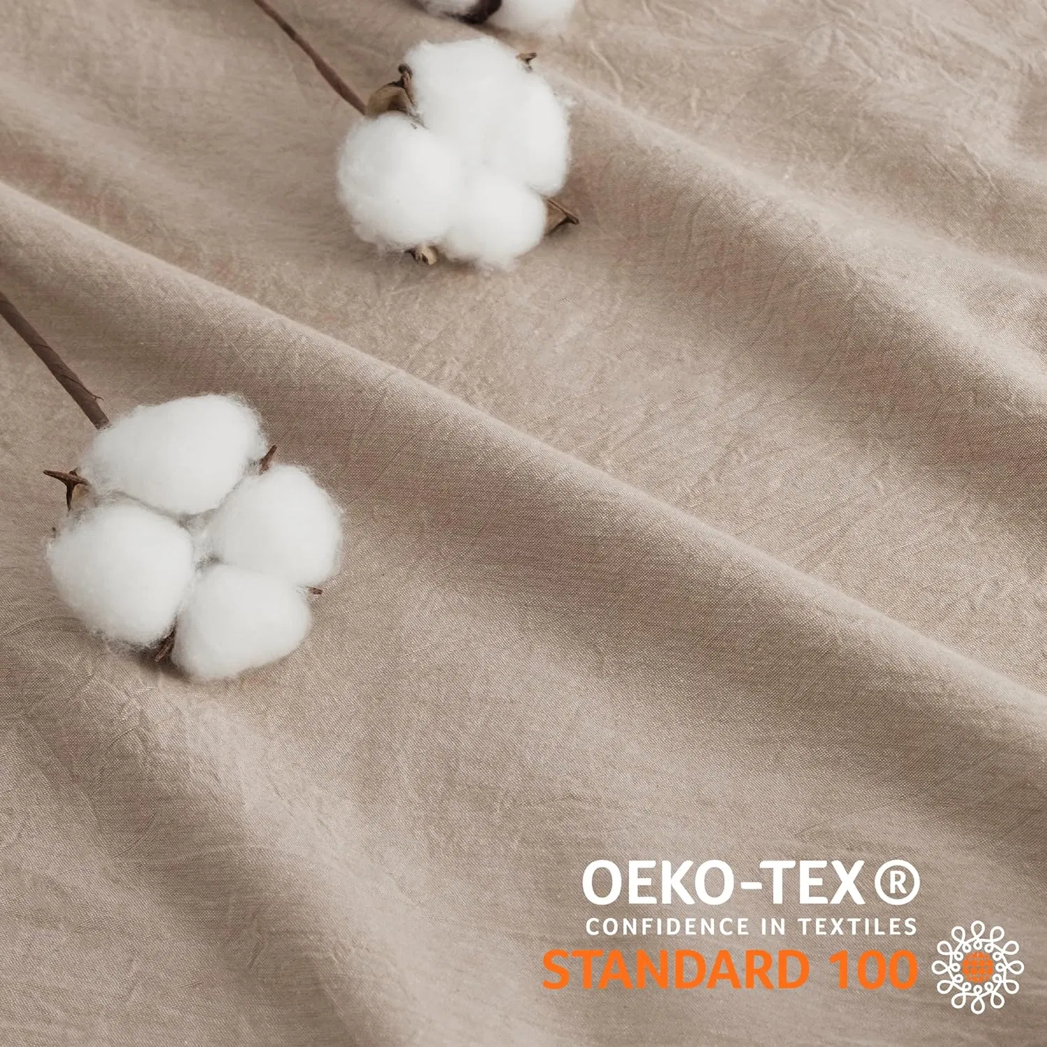 Premium Washed Cotton Plain Duvet Cover Set Simple Style Duvet Cover Set