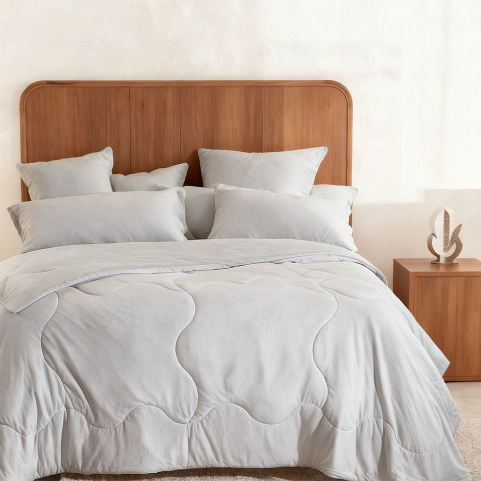 Hypoallergenic Soft Cool Feeling Summer Lightweight Breathable Cotton Cooling Quilt