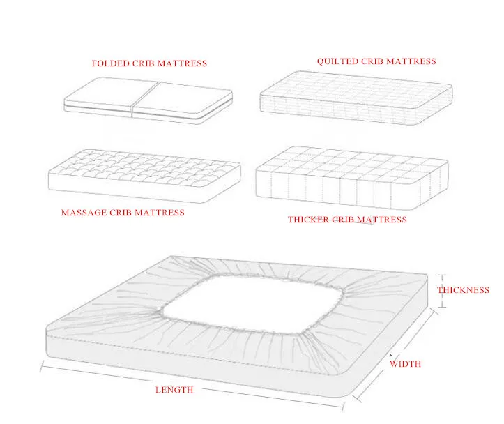 Gots Certified Organic Crib Fitted Bed Sheet with Custom Print