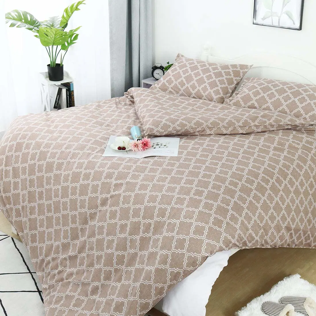 Nantong Home Bedding Set Manufacture and Exporter Printed 4PCS Rayon Bedding Bedsheet Set